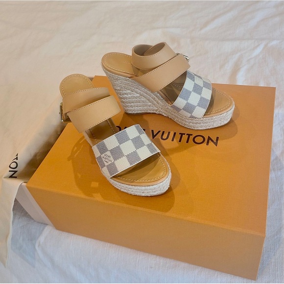 Louis Vuitton Shoes - Louis Vuitton Starboard Wedge Sandal (NWOT)